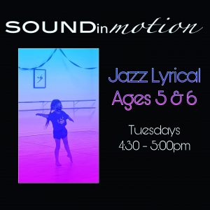 Jazz Lyrical Classes for Ages 5 and 6